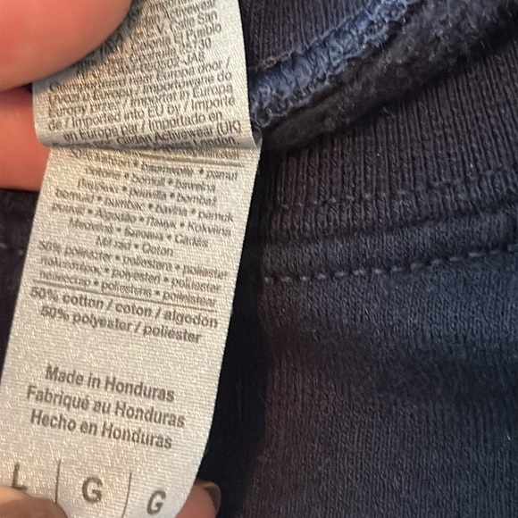 Gildan Line Art Head in a Book Crew Neck Sweatshirt in Navy Size Large - Picture 4 of 4